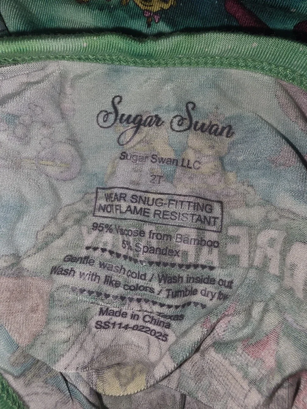 Sugar Swan Shrek Bamboo Pjs See Pics